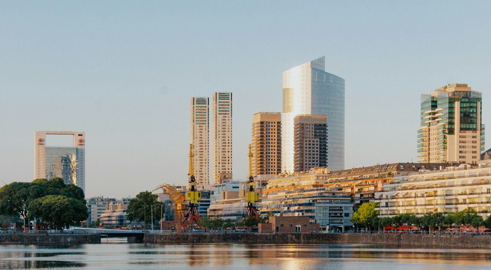 Residential high-rise towers in Puerto Madero, Buenos Aires, Argentina